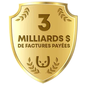 badge de 2 milliards de dollars de factures payées